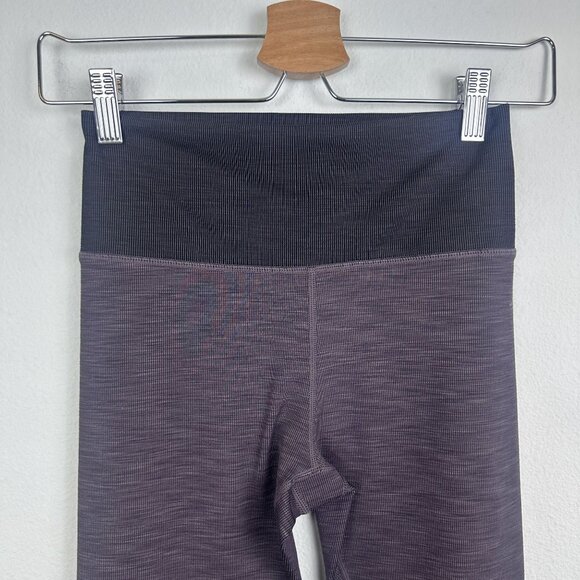 Vuori Lux Rib Studio Leggings XS Quartz Purple Soft Activewear Athletic Stretch - Picture 3 of 5